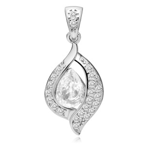 Pandantiv argint cu pietre DiAmanti Z0736CR_W-DIA (Argint 925‰ 1,6 g.)